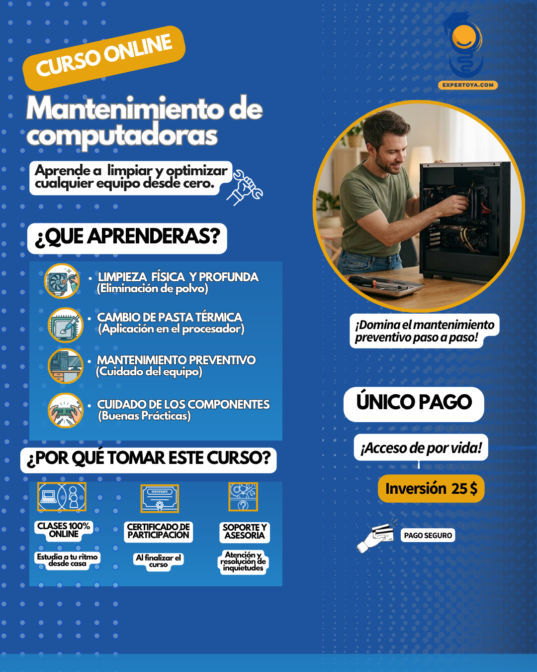 ¡PREVENTA EXCLUSIVA! Curso Online: Mantenimiento de Computadoras